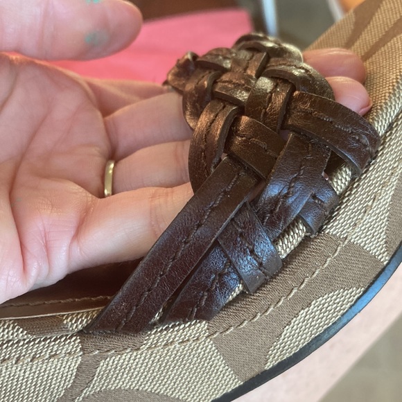 Coach size 6 wedge high heels shoes great condition. - Picture 16 of 17